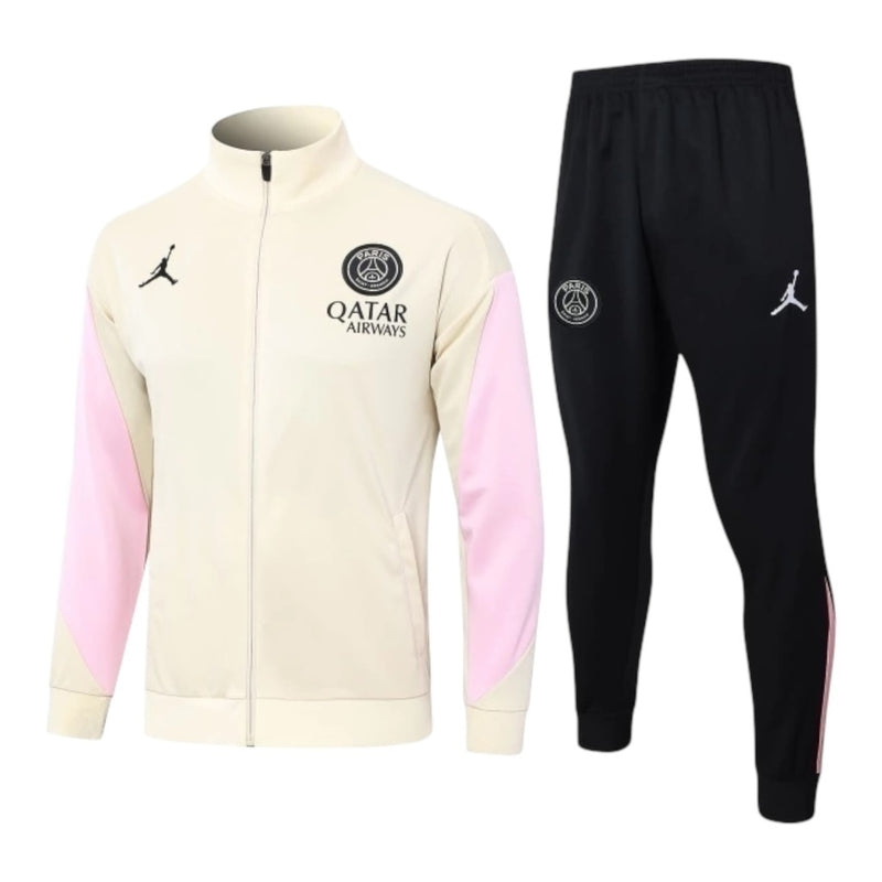 Conjunto de Treino Paris bege com rosa