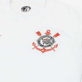 Camisa Corinthians Home 24/25 - Torcedor Masculina - Branco e Preto