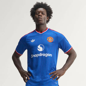 Camisa Manchester United Away II 2026/27 Jogador Masculino Adidas - Azul