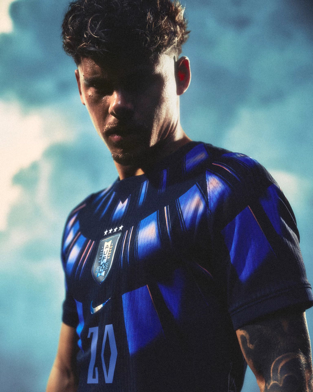 Camisa Uruguai Away II Copa do Mundo 2026/27 Jogador Masculino Nike Pantera Negra