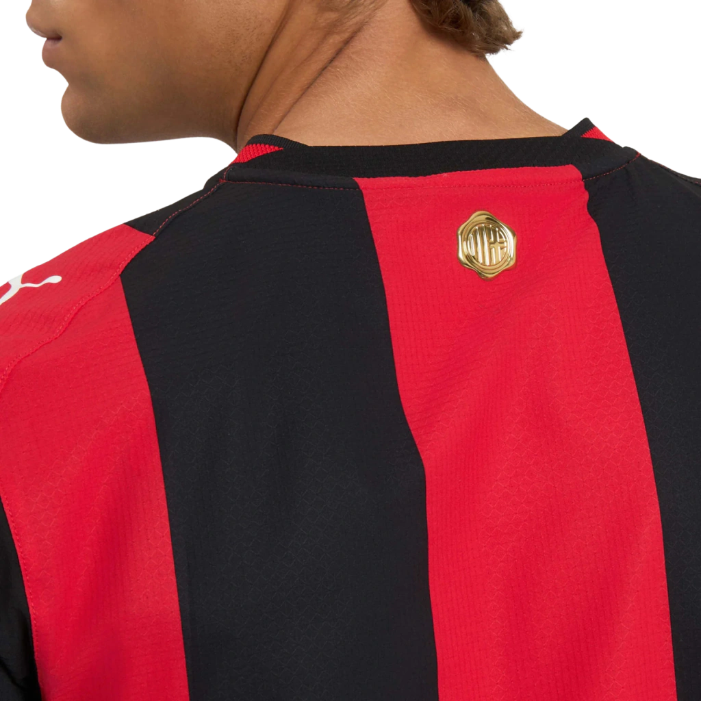 Camisa AC Milan Home 2026/27 - Jogador Puma Masculino - Preto e Vermelho