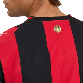 Camisa AC Milan Home 2026/27 - Jogador Puma Masculino - Preto e Vermelho