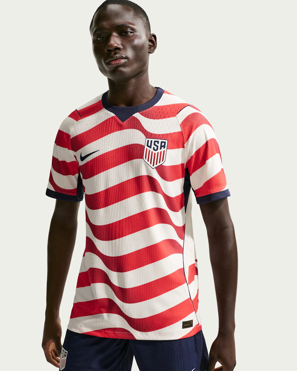 Camisa EUA Copa do Mundo Home I 2026 Masculino Jogador Nike - Vermelho e branco