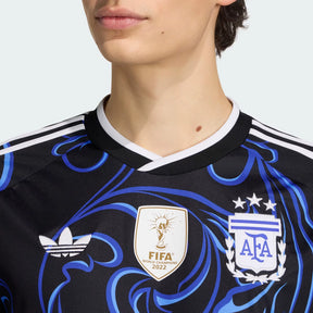 Camisa Argentina Copa do Mundo 2026 - Reserva Torcedor Masculina - Preta e Azul