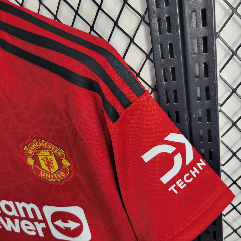 Camisa Manchester United Home 23/24 - Adidas Torcedor Masculina -