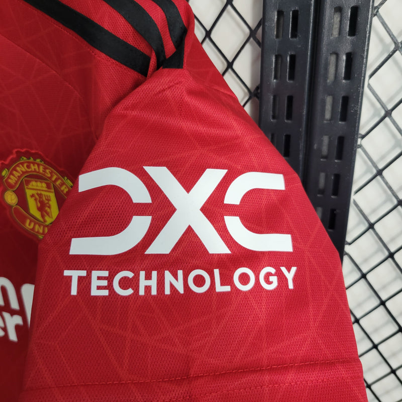 Camisa Manchester United Home 23/24 - Adidas Torcedor Masculina -