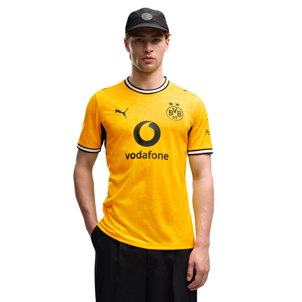 Camisa Borussia Dortmund Home 26/27 - Torcedor Puma Masculino - Amarelo