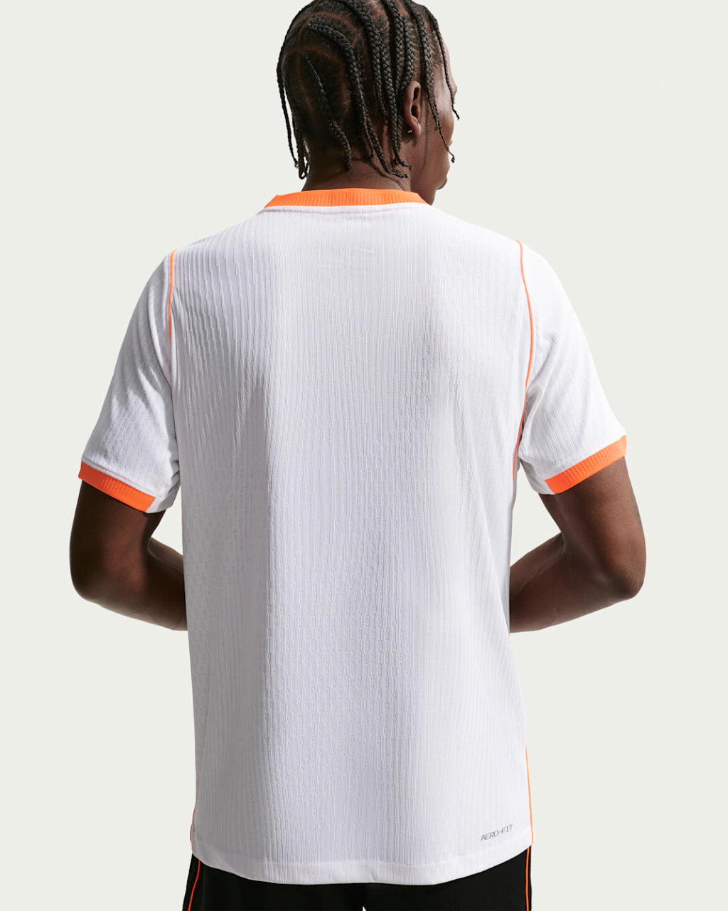 Camisa Holanda Copa do Mundo 2026 Away Jogador Masculina - Branco e Laranja