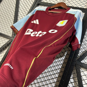Camisa Aston Villa Home 25/26 Adidas - Torcedor Masculina