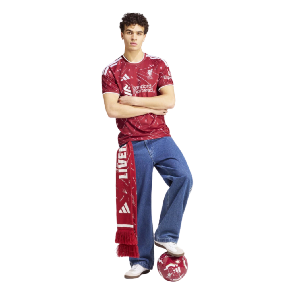 Camisa Liverpool Home 2026/27 - Torcedor Adidas Masculino - Vermelho