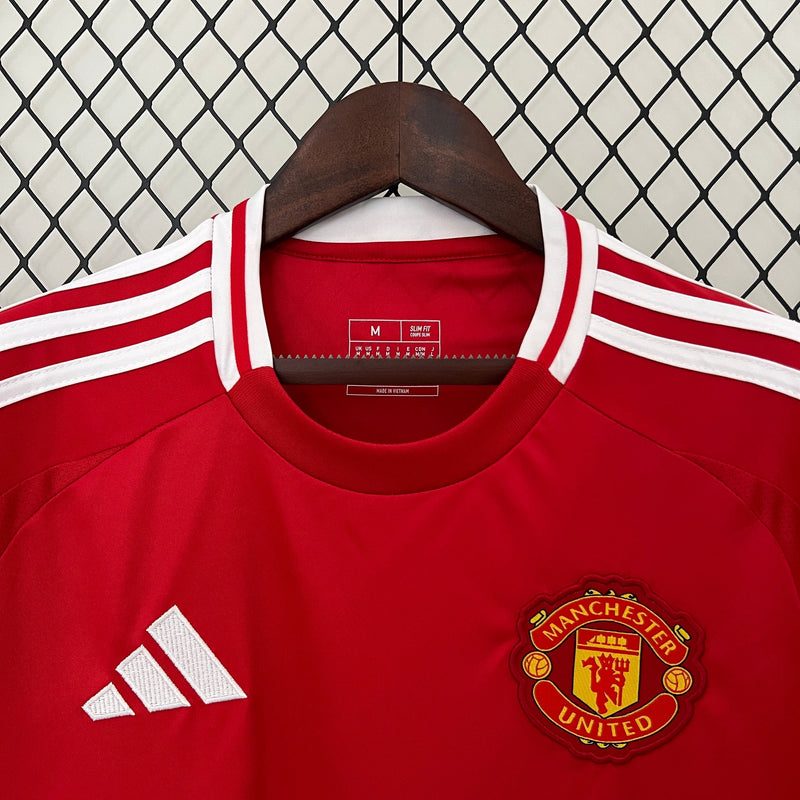 Camisa Manchester United Home 24/25 - Adidas Torcedor Masculina -