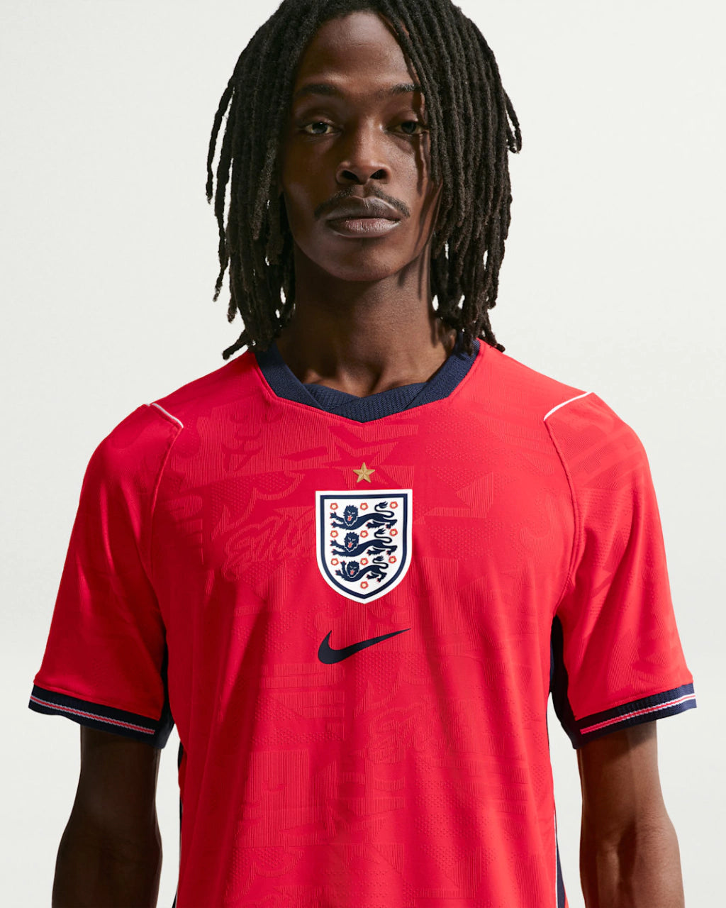 Camisa Inglaterra Copa do Mundo 2026 Away II Jogador Masculina - Vermelha