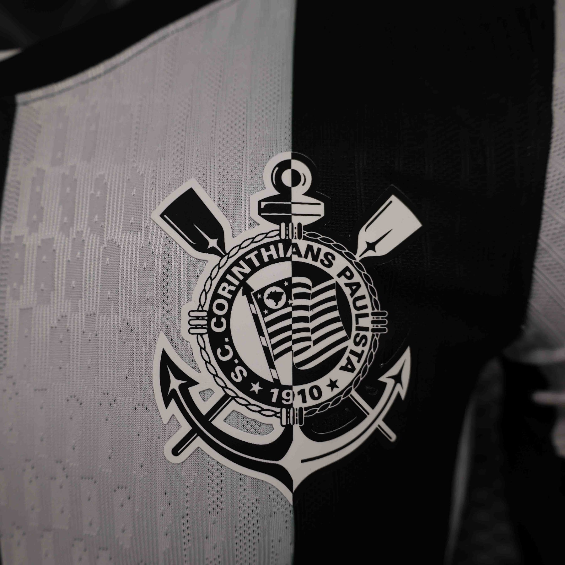 Camisa Corinthians III 24/25 - Jogador Masculina - Preto e Branco