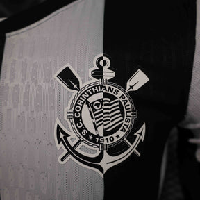 Camisa Corinthians III 24/25 - Jogador Masculina - Preto e Branco