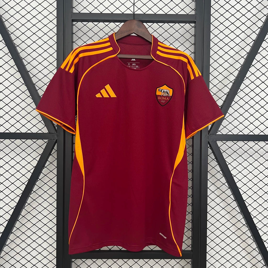 Camisa Roma Home 25/26 - Adidas Torcedor Masculina