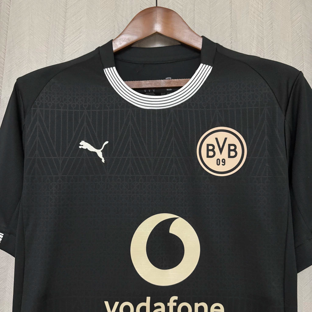 Camisa Borussia Dortmund 100 Anos 2026/27 Torcedor Masculino Puma Preta