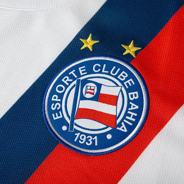 Camisa Bahia Home I 2026/27 Torcedor Puma - Branco Azul e Vermelho