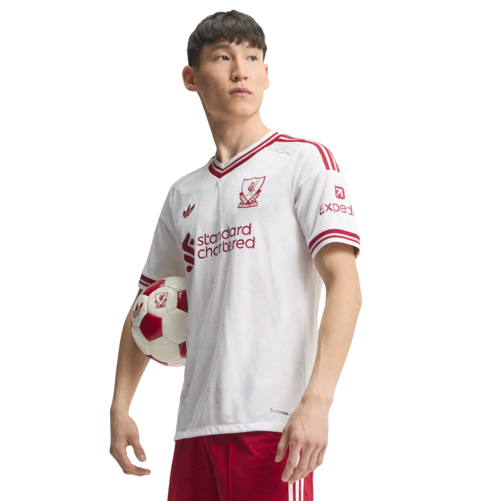 Camisa Liverpool Away 2026/27 - Jogador Adidas Masculino - Branco