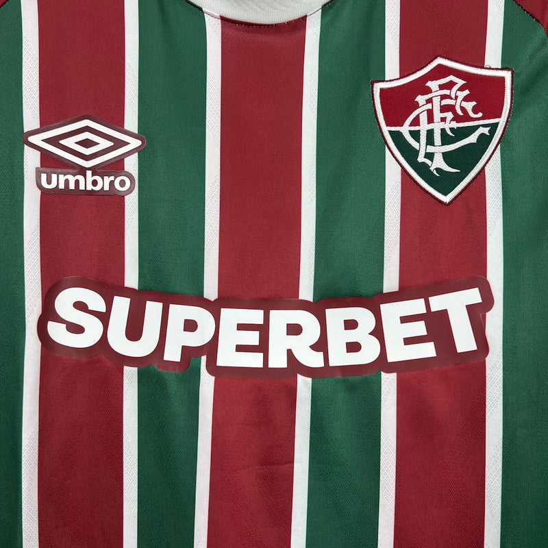 Camisa Fluminense Home 25/26 - Versão Torcedor manga comprida