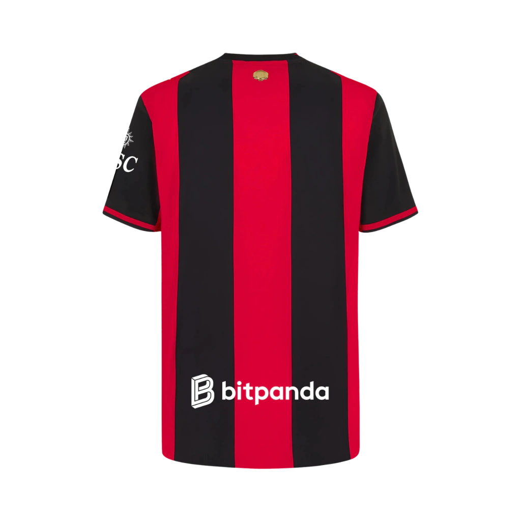 Camisa AC Milan Home 2026/27 - Jogador Puma Masculino - Preto e Vermelho