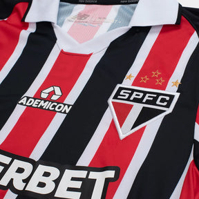 Camisa São Paulo Home II 26/27 Reserva Torcedor New Balance Vermelha e Preta