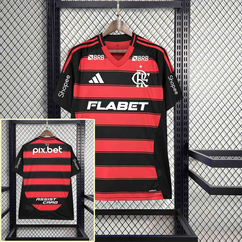 Camisa Flamengo Home Full patrocínios 25/26 - Torcedor Masculina