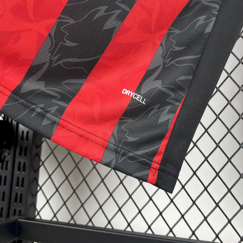 Camisa Milan 25/26 Casa Torcedor- manga comprida