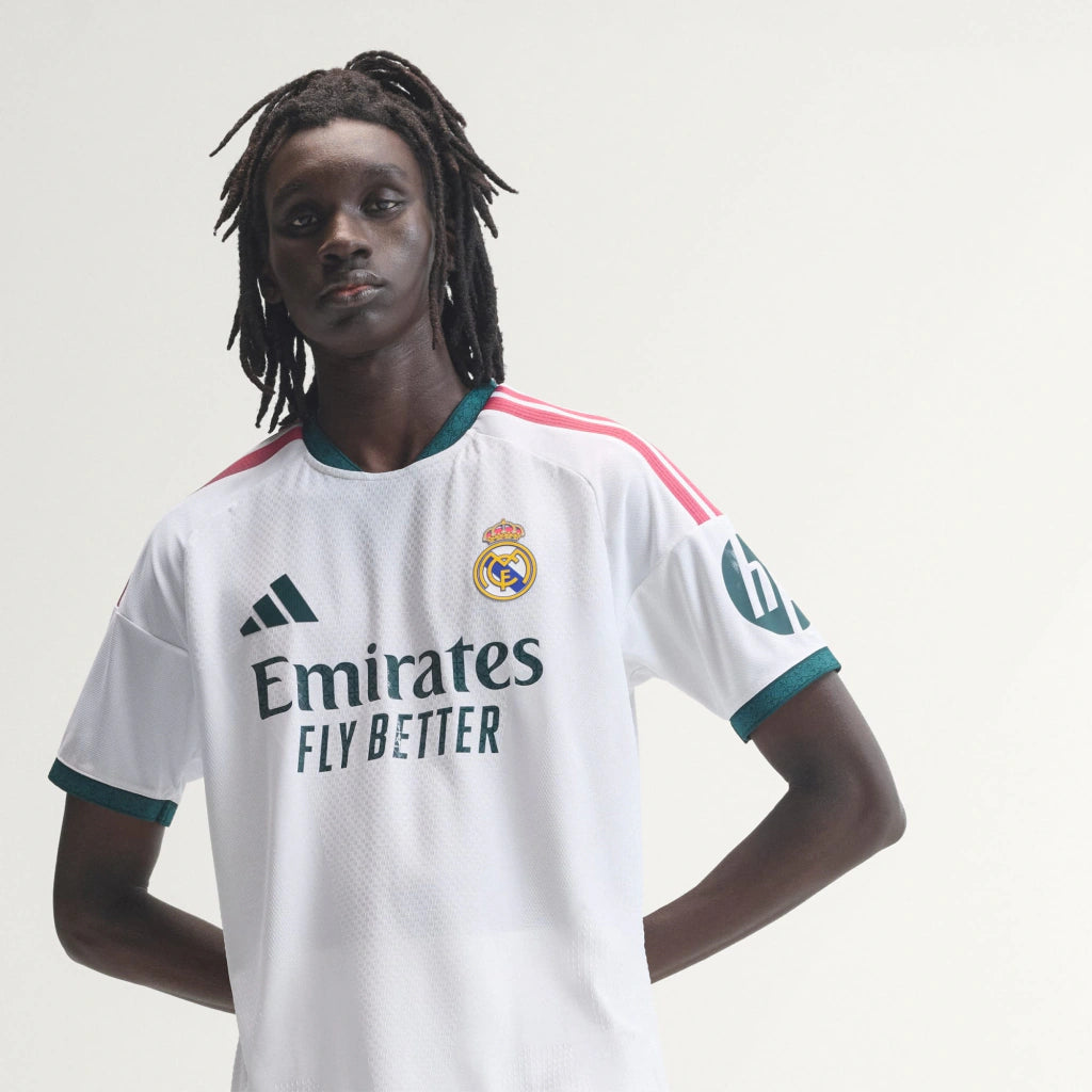 Camisa Real Madrid Home I 2026/27 Jogador Masculino Adidas Branco