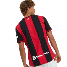Camisa AC Milan Home 2026/27 - Jogador Puma Masculino - Preto e Vermelho