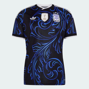 Camisa Argentina Copa do Mundo 2026 - Reserva Torcedor Masculina - Preta e Azul