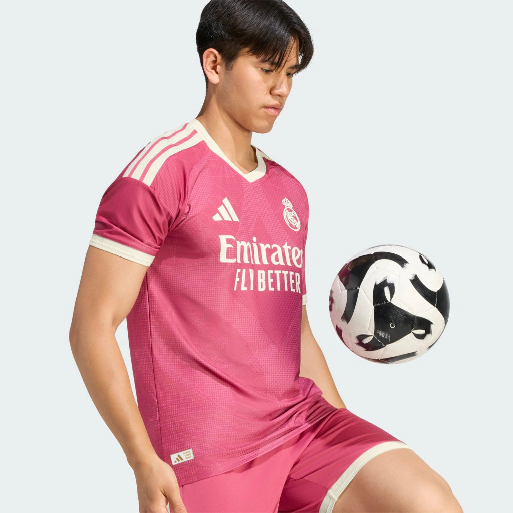 Camisa Real Madrid Third III 2026/27 Jogador Masculino Adidas Rosa
