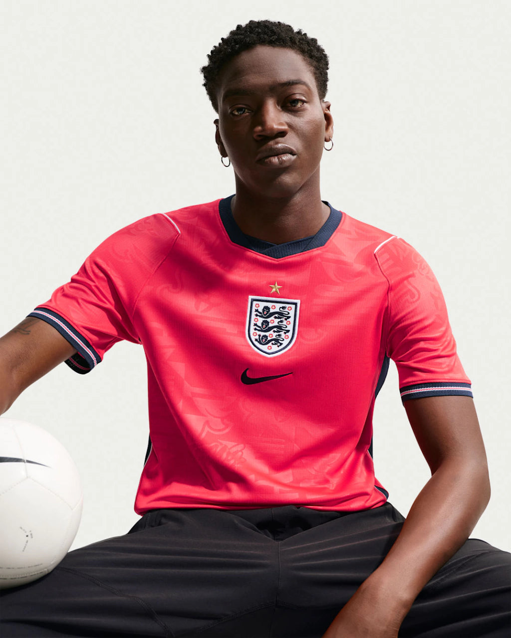 Camisa Inglaterra Copa do Mundo 2026 Away II Torcedor Masculina - Vermelha