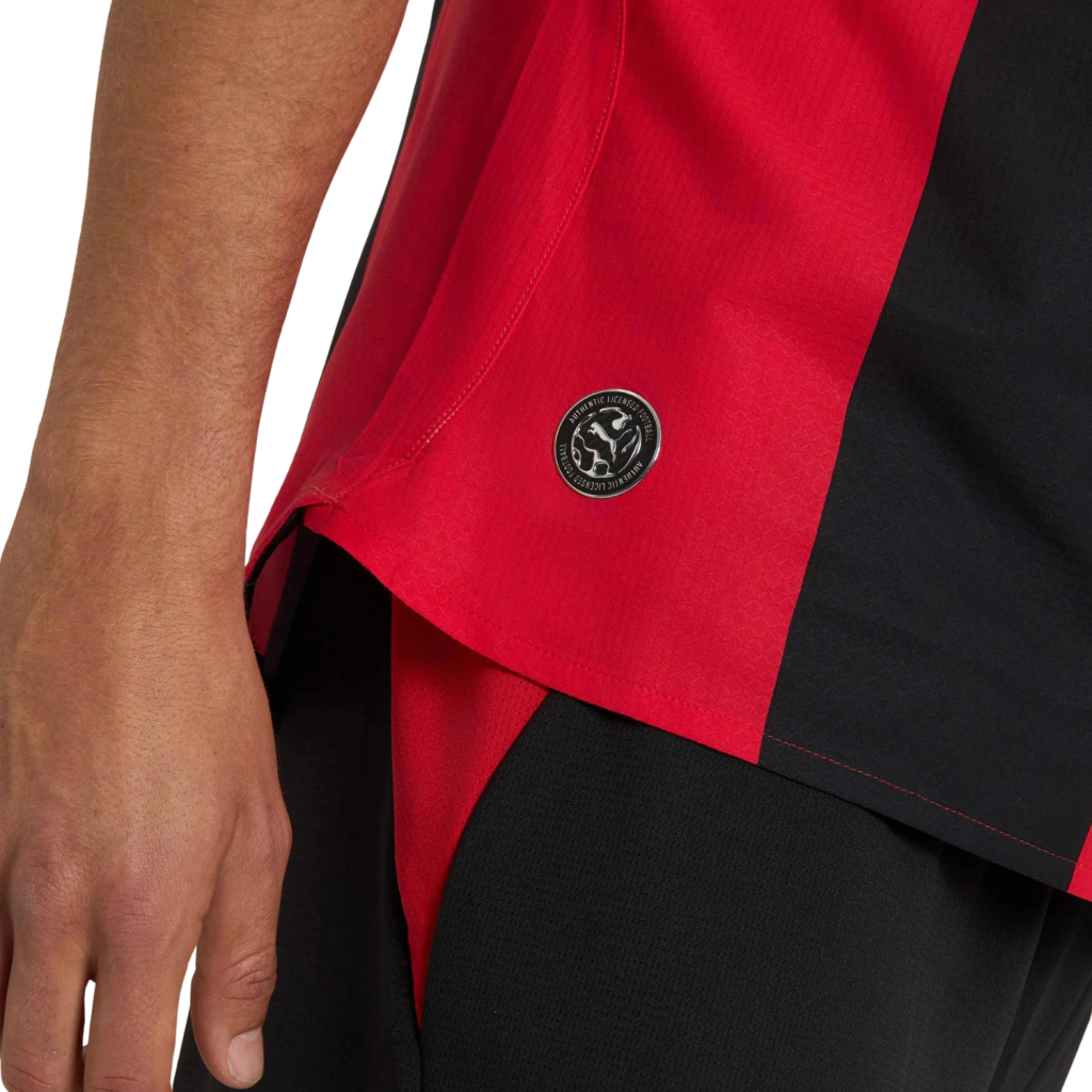 Camisa AC Milan Home 2026/27 - Jogador Puma Masculino - Preto e Vermelho