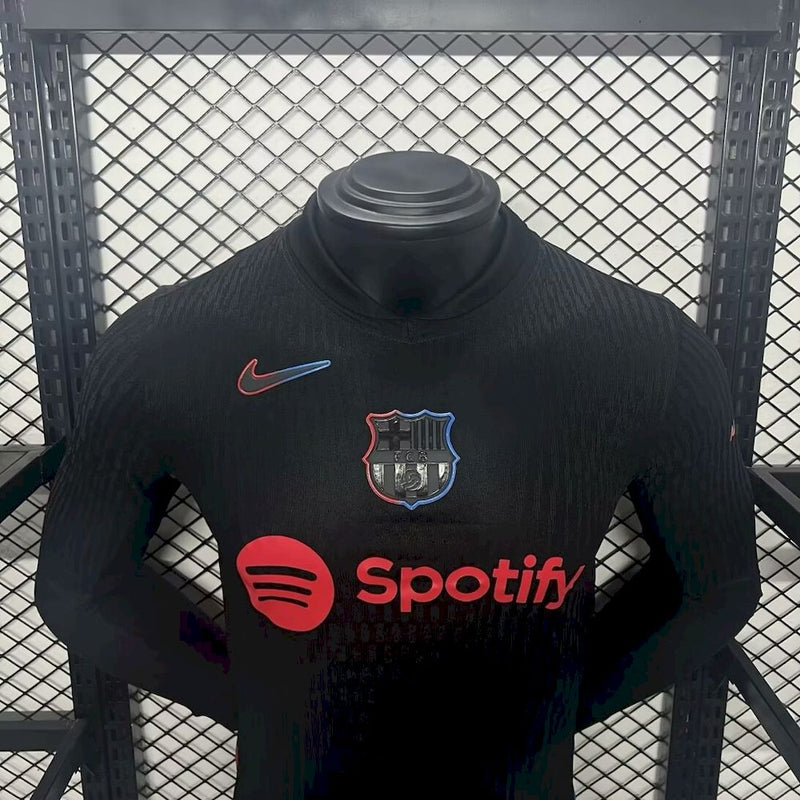 Camisa Barcelona Away Manga comprida 24/25 - Versão Jogador