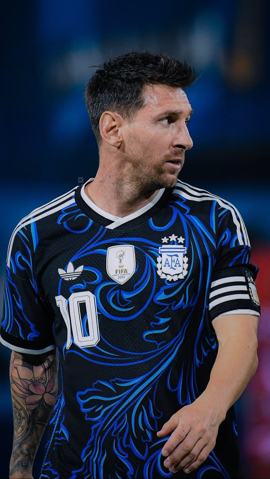 Camisa Argentina Copa do Mundo 2026 - Reserva Jogador Masculina - Preta e Azul