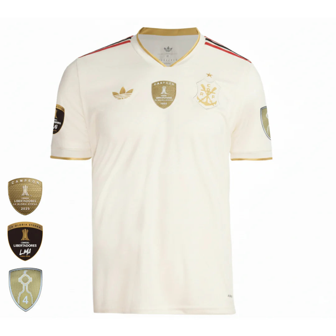 Camisa Flamengo III 25/26 - Bege + Patch Libertadores