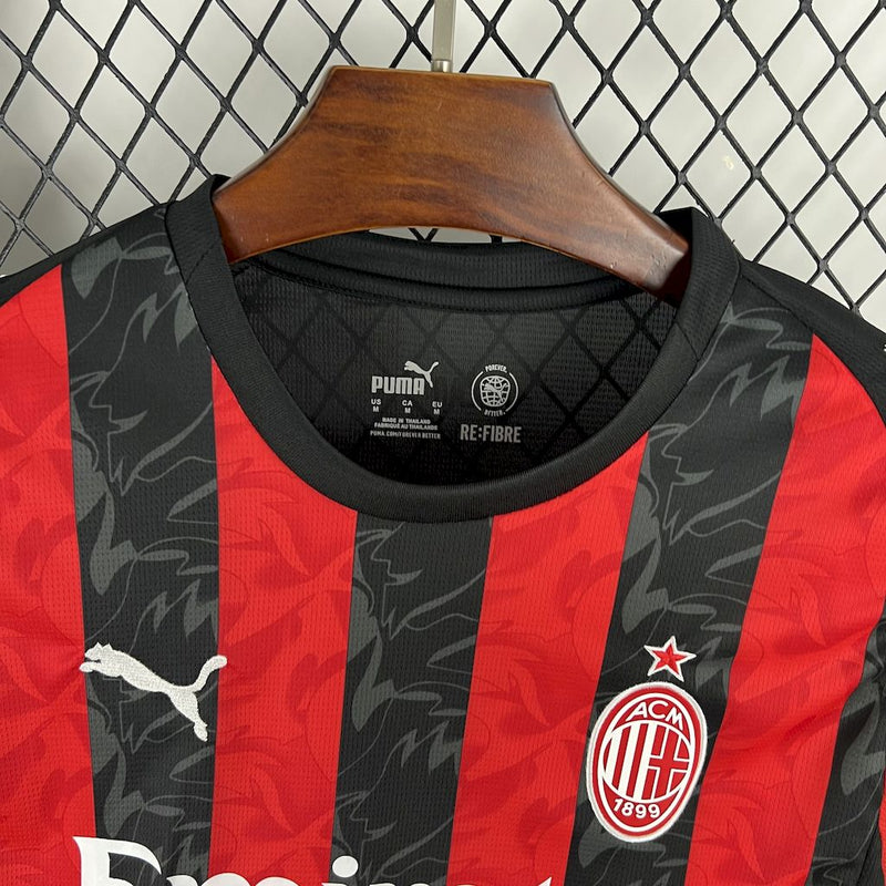 Camisa Milan 25/26 Casa Torcedor- manga comprida