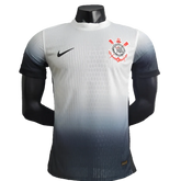 Camisa Timão Home 24/25 - Jogador Masculina - Branco e Preto