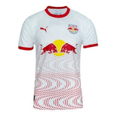 Camisa Red Bull Bragantino I 25/26 - Torcedor Puma Masculina - Branca com detalhes em vermelho