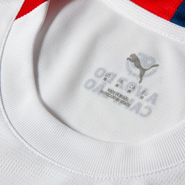 Camisa Bahia Home I 2026/27 Torcedor Puma - Branco Azul e Vermelho