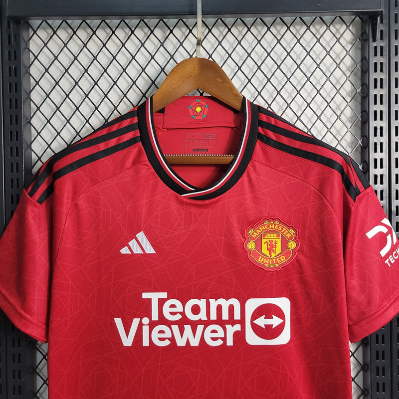 Camisa Manchester United Home 23/24 - Adidas Torcedor Masculina -