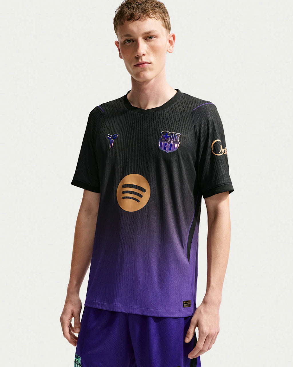 Camisa Barcelona Away II 2026/27 Jogador Masculino Nike Preto e Roxo