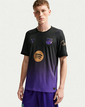Camisa Barcelona Away II 2026/27 Jogador Masculino Nike Preto e Roxo