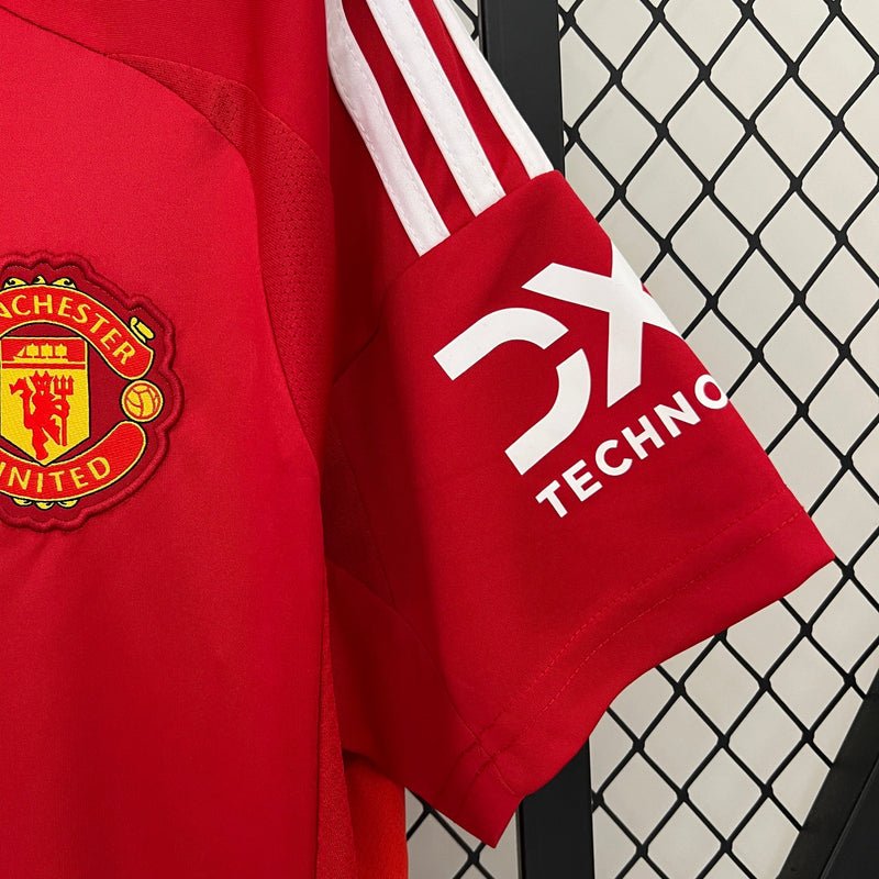 Camisa Manchester United Home 24/25 - Adidas Torcedor Masculina -