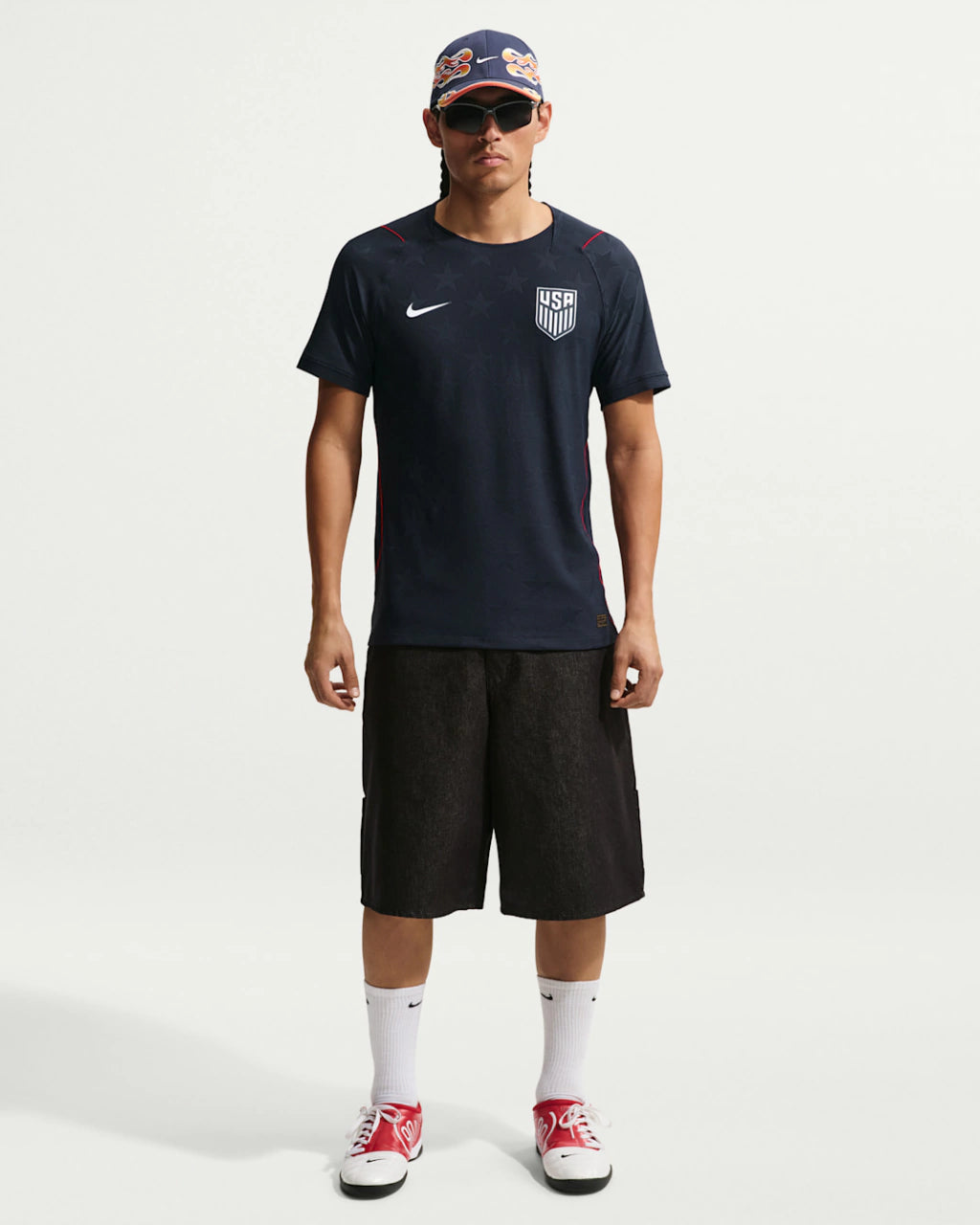 Camisa EUA Copa do Mundo Away II 2026 Masculino Jogador Nike - Preto
