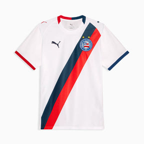 Camisa Bahia Home I 2026/27 Torcedor Puma - Branco Azul e Vermelho