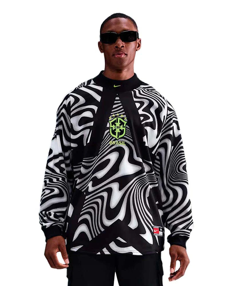 Camisa Seleção Brasileira Goleiro Manga Longa 26/27 Torcedor Nike Masculino