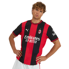 Camisa AC Milan Home 2026/27 - Jogador Puma Masculino - Preto e Vermelho