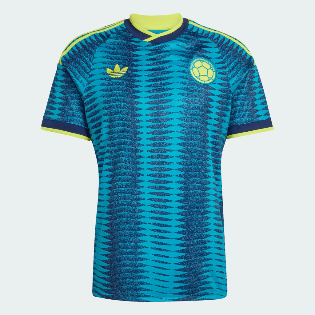 Camisa Colômbia Copa do Mundo 2026 Away II Torcedor Masculina - Verde e Azul