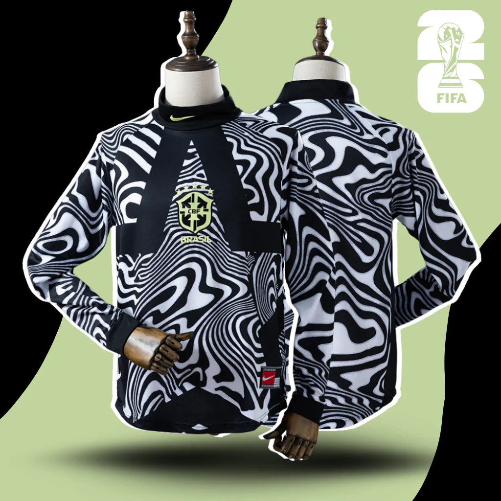 Camisa Seleção Brasileira Goleiro Manga Longa 26/27 Torcedor Nike Masculino